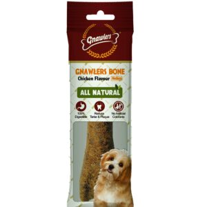 Gnawlers Chicken Bone - Rawhide Alternative 1pc (95g)