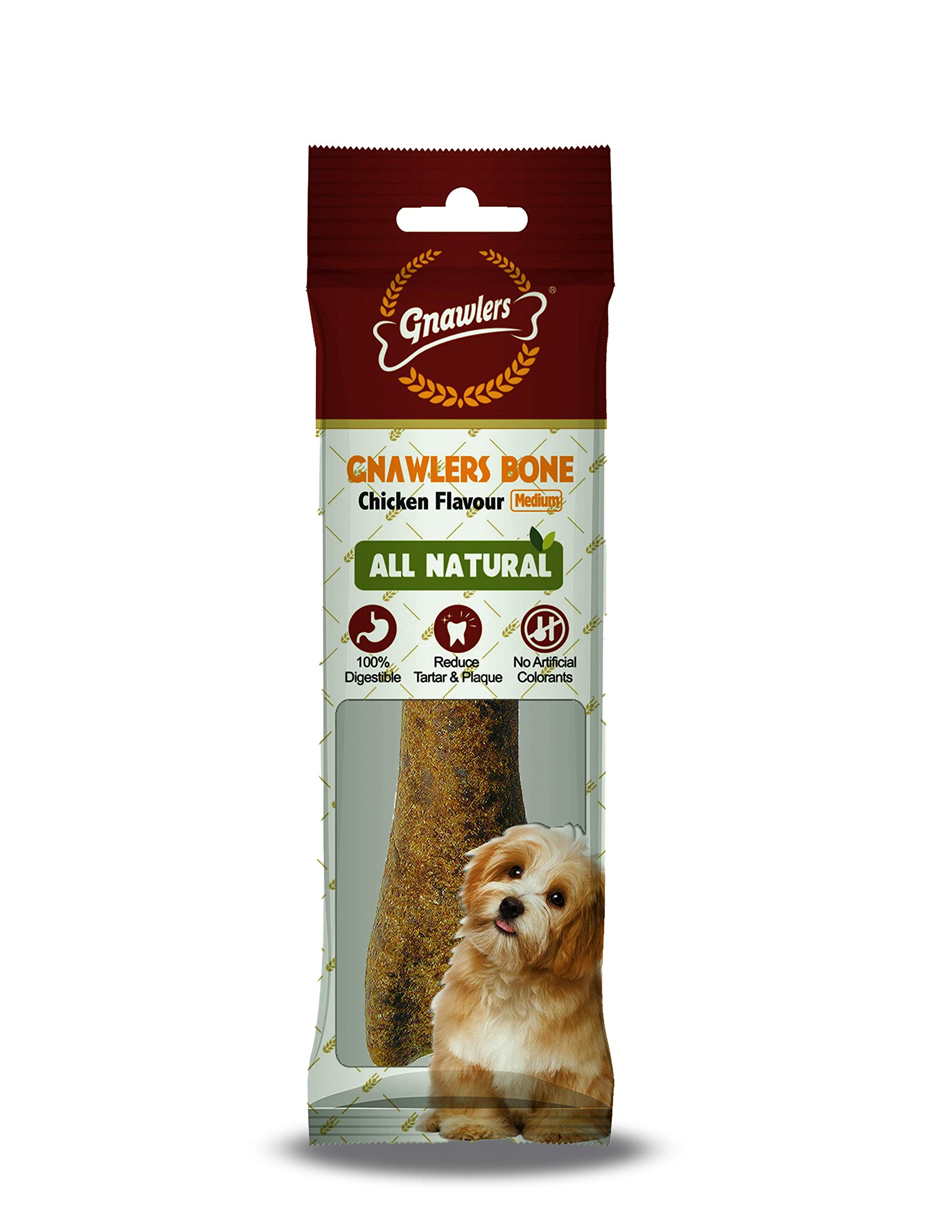 Gnawlers Chicken Bone - Rawhide Alternative 1pc (95g)