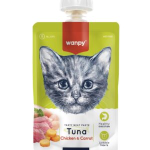Wanpy Meat Paste for Cat Tuna, Chicken & Carrot